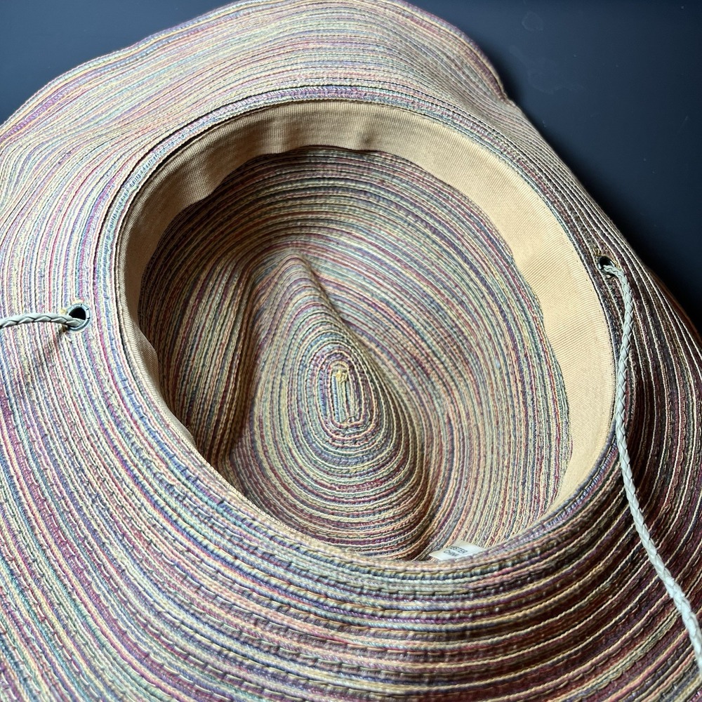Vintage San Diego Hat Co Unisex Wide Brim Gardening Sun Hat Multicolor‎ 7.5" - Picture 9 of 14